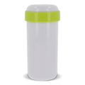 Bicchiere ermetico Fresh 360ml Bianco/ verde calce - personalizzabile con logo