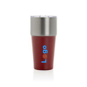 Bicchiere Fluid in r-acciaio RCS 500ml - personalizzabile con logo