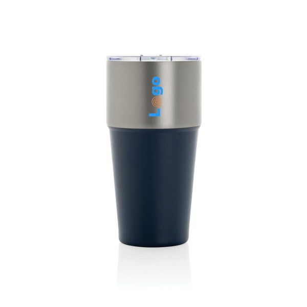 Bicchiere Fluid in r-acciaio RCS 500ml - personalizzabile con logo