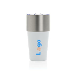 Bicchiere Fluid in r-acciaio RCS 500ml - personalizzabile con logo