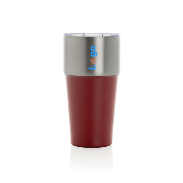 Bicchiere Fluid in r-acciaio RCS 500ml - personalizzabile con logo