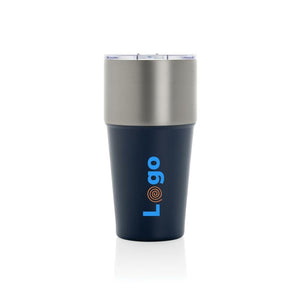 Bicchiere Fluid in r-acciaio RCS 500ml - personalizzabile con logo