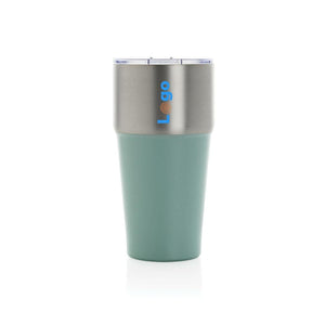 Bicchiere Fluid in r-acciaio RCS 500ml - personalizzabile con logo