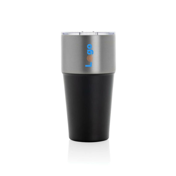 Bicchiere Fluid in r-acciaio RCS 500ml - personalizzabile con logo