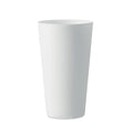 Bicchiere in PP da 550 ml Bianco - personalizzabile con logo