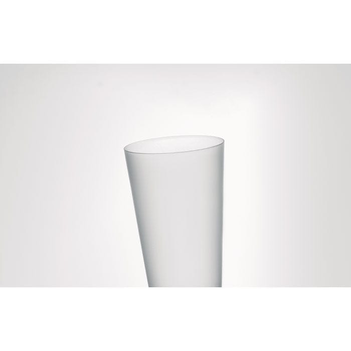 Bicchiere in PP da 550 ml bianco - personalizzabile con logo