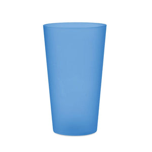 Bicchiere in PP da 550 ml blu - personalizzabile con logo
