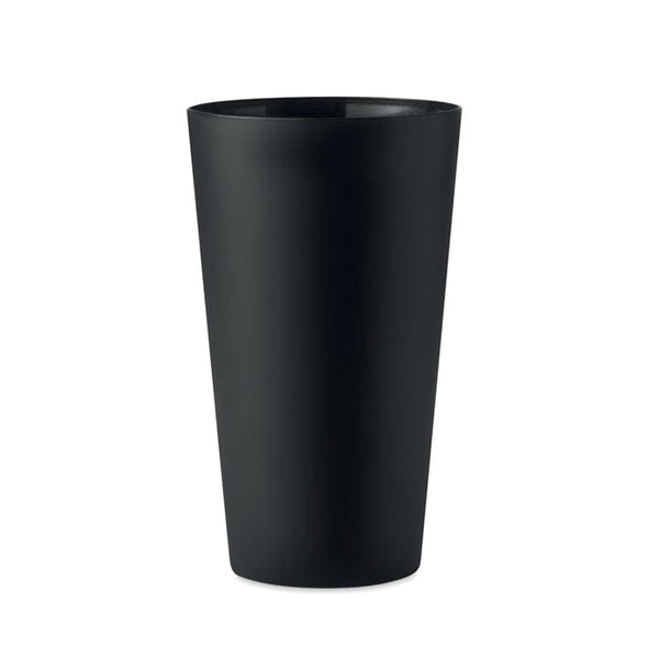 Bicchiere in PP da 550 ml Nero - personalizzabile con logo