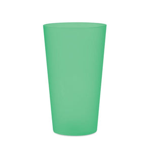 Bicchiere in PP da 550 ml verde - personalizzabile con logo
