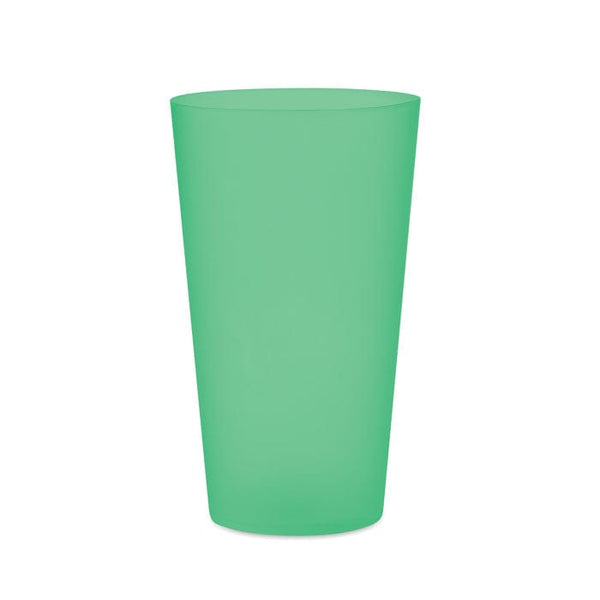 Bicchiere in PP da 550 ml verde - personalizzabile con logo