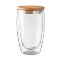 Bicchiere in vetro 450 ml trasparente - personalizzabile con logo
