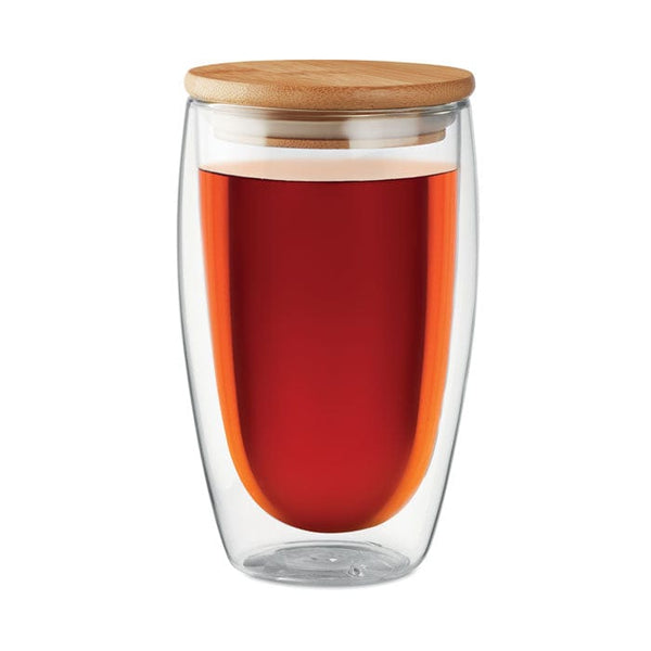 Bicchiere in vetro 450 ml trasparente - personalizzabile con logo