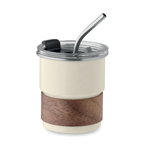 Bicchiere mono strato 260 ml beige - personalizzabile con logo