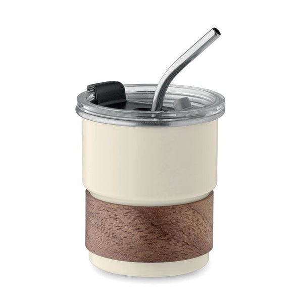 Bicchiere mono strato 260 ml beige - personalizzabile con logo