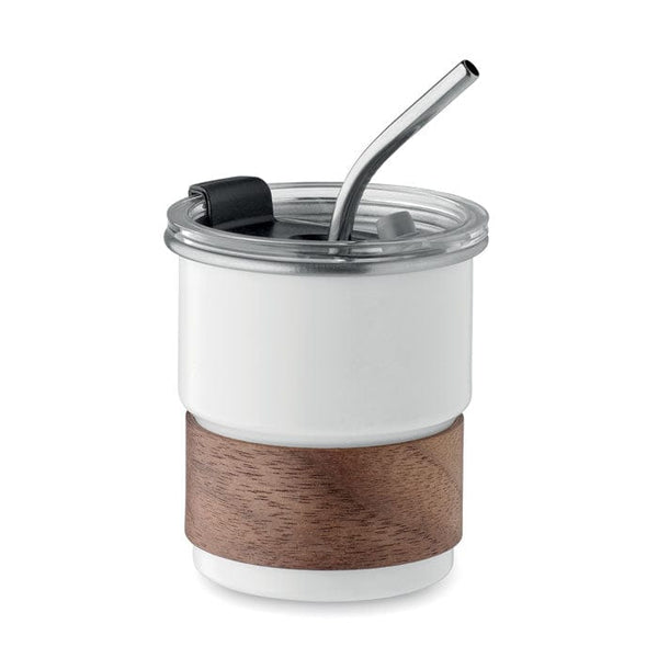 Bicchiere mono strato 260 ml Bianco - personalizzabile con logo