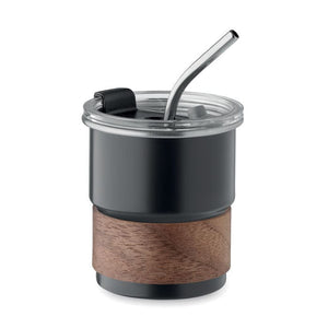 Bicchiere mono strato 260 ml Nero - personalizzabile con logo