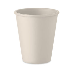 Bicchiere monostrato in PLA beige - personalizzabile con logo