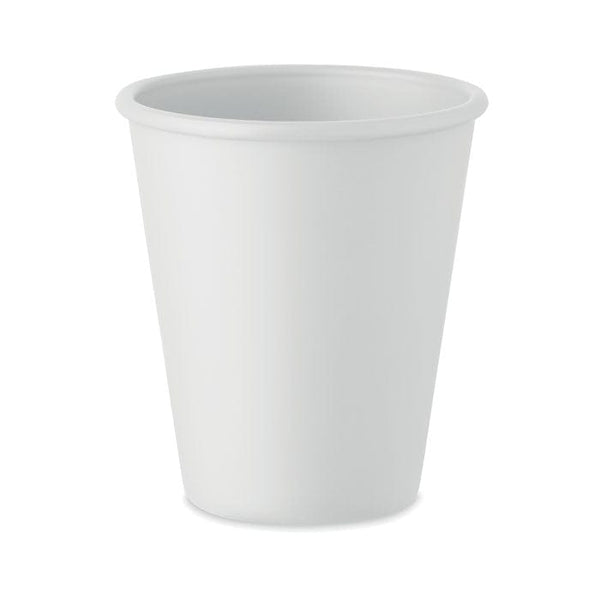 Bicchiere monostrato in PLA Bianco - personalizzabile con logo