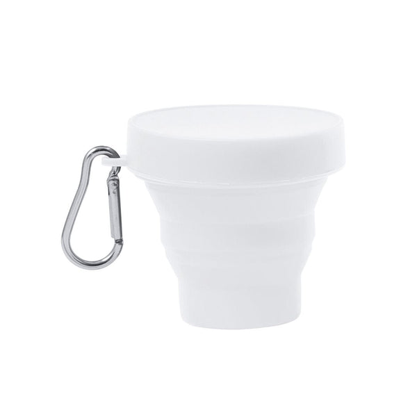 Bicchiere Pieghevole Klimt bianco - personalizzabile con logo