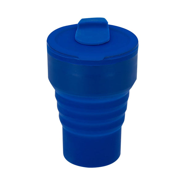 Bicchiere Pieghevole Roric blu - personalizzabile con logo