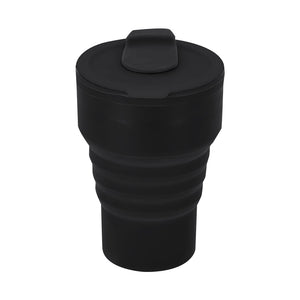 Bicchiere Pieghevole Roric nero - personalizzabile con logo