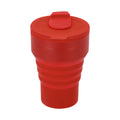 Bicchiere Pieghevole Roric rosso - personalizzabile con logo