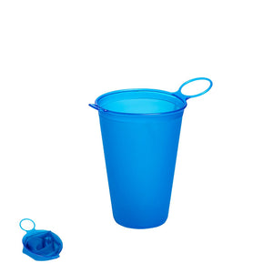 Bicchiere Pieghevole Sabik blu - personalizzabile con logo