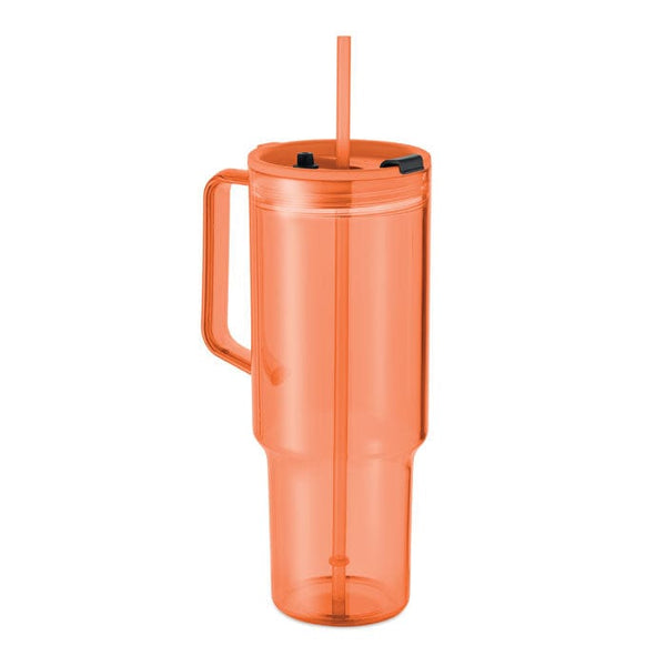 Bicchiere RPET 1200ml arancione - personalizzabile con logo