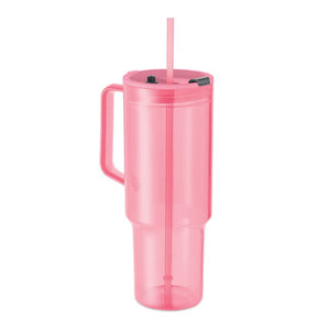 Bicchiere RPET 1200ml rosa - personalizzabile con logo