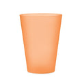 Bicchiere smerigliato PP 300ml arancione - personalizzabile con logo