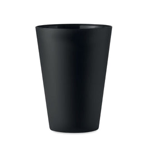 Bicchiere smerigliato PP 300ml Nero - personalizzabile con logo