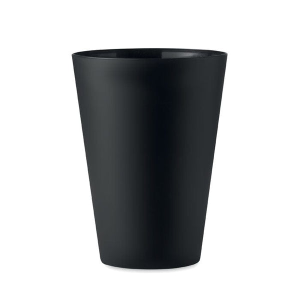 Bicchiere smerigliato PP 300ml Nero - personalizzabile con logo