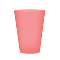 Bicchiere smerigliato PP 300ml rosso - personalizzabile con logo