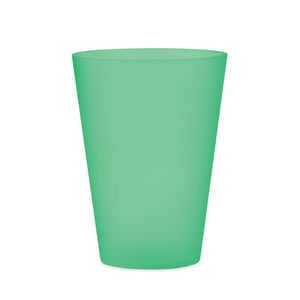 Bicchiere smerigliato PP 300ml verde - personalizzabile con logo