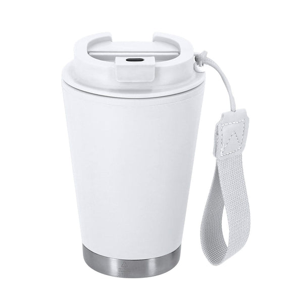 Bicchiere Termico Acuma bianco - personalizzabile con logo