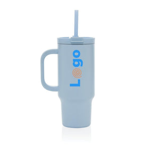 Bicchiere termico antigoccia Cruiser in rAcciaio RCS 480ml blu - personalizzabile con logo