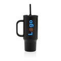 Bicchiere termico antigoccia Cruiser in rAcciaio RCS 480ml nero - personalizzabile con logo