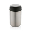 Bicchiere termico BREW in acciaio riciclato certifico RCS color argento - personalizzabile con logo
