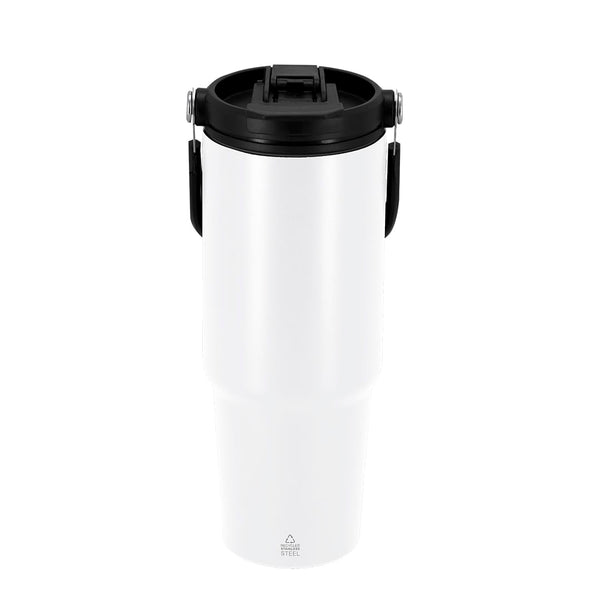 Bicchiere Termico Chalmer bianco - personalizzabile con logo