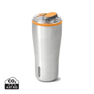 Bicchiere termico da viaggio Black+Blum 600ml arancione - personalizzabile con logo