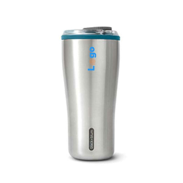 Bicchiere termico da viaggio Black+Blum 600ml azzurro - personalizzabile con logo