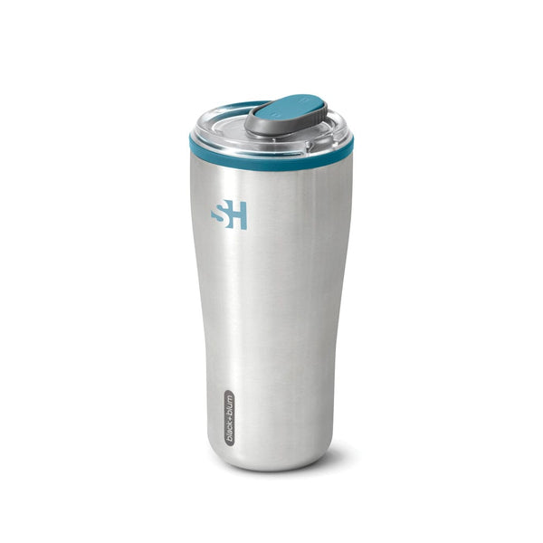 Bicchiere termico da viaggio Black+Blum 600ml azzurro - personalizzabile con logo