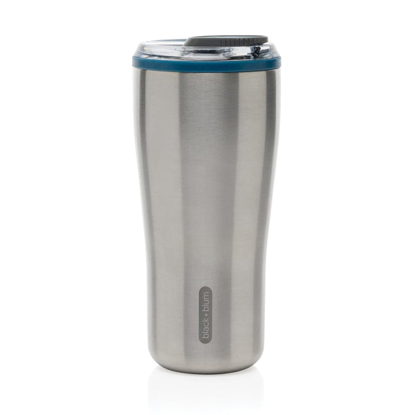 Bicchiere termico da viaggio Black+Blum 600ml azzurro - personalizzabile con logo