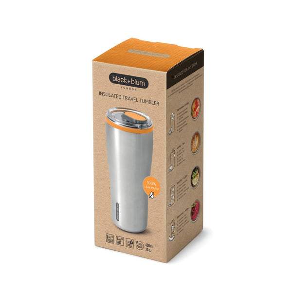 Bicchiere termico da viaggio Black+Blum 600ml - personalizzabile con logo