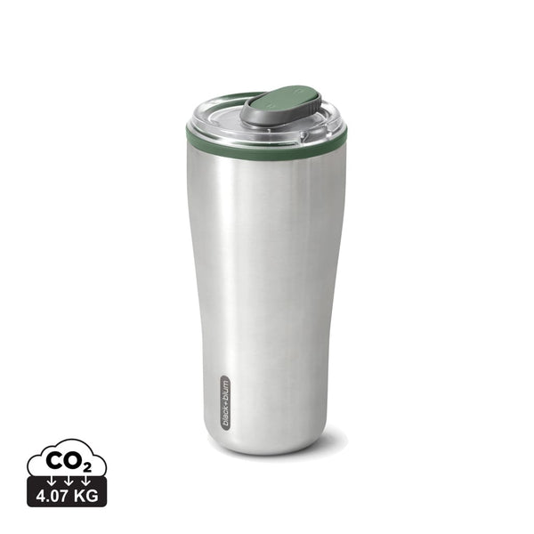 Bicchiere termico da viaggio Black+Blum 600ml verde oliva - personalizzabile con logo