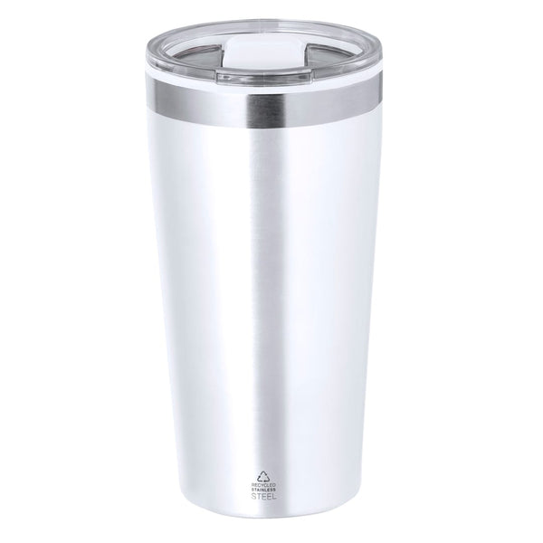 Bicchiere Termico Dione bianco - personalizzabile con logo
