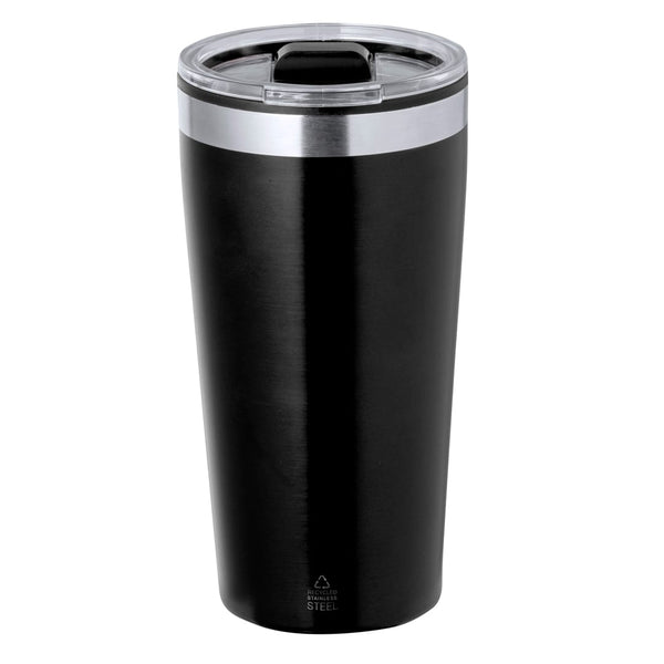 Bicchiere Termico Dione nero - personalizzabile con logo