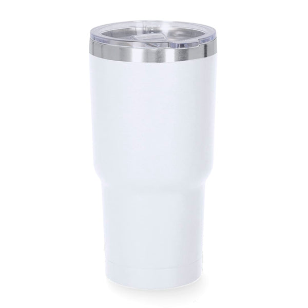 Bicchiere Termico Haftal bianco - personalizzabile con logo