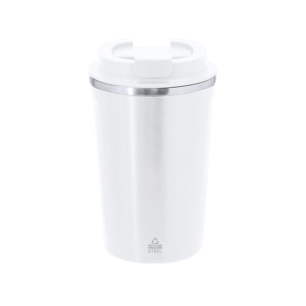 Bicchiere Termico Karnix bianco - personalizzabile con logo