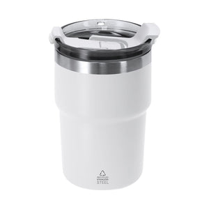 Bicchiere Termico Laplux bianco - personalizzabile con logo